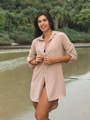 Vendedor IndicadoSaída de Praia Camisa/Vestido Manga 3/4