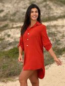 Vendedor IndicadoSaída de Praia Camisa/Vestido Manga 3/4