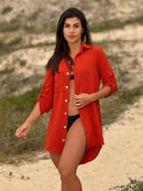 Vendedor IndicadoSaída de Praia Camisa/Vestido Manga 3/4