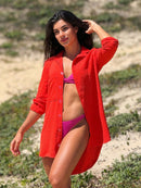 Vendedor IndicadoSaída de Praia Camisa/Vestido Manga 3/4