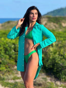 Vendedor IndicadoSaída de Praia Camisa/Vestido Manga 3/4