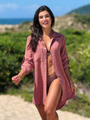 Vendedor IndicadoSaída de Praia Camisa/Vestido Manga 3/4