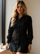 Vestido Feminino Blusão Camisa Longa Saida de Praia - Moda Feminina