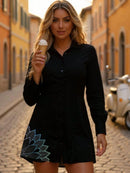 Vestido Feminino Blusão Camisa Longa Saida de Praia - Moda Feminina