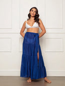 Saia Saida de Praia - de Amarrar com babado 4 Verão