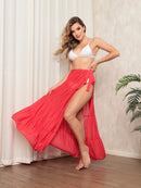 Saia Saida de Praia - de Amarrar com babado 4 Verão