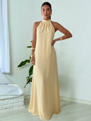 Vestido Feminino Longo Duna Elegante Verão Ano Novo 