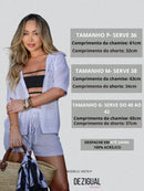 Saída De Praia Conjunto Feminino Moda Praia Look Praiano Rosa