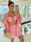 CONJUNTO TRES PERÇAS LEONA-Saída de Praia