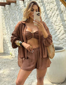 CONJUNTO TRES PERÇAS LEONA-Saída de Praia