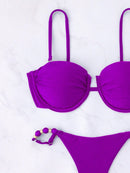 Biquíni Premium com Bojo e Detalhes em Contas – Visual Único para Dias de Sol