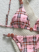 Conjunto de Maiô Bikini Verão Feminino de Alça Fina - Moda Praia