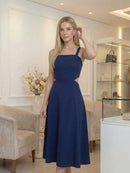 Vestido Longo Feminino com Cintura Solta Para Praia - Milena