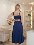 Vestido Longo Feminino com Cintura Solta Para Praia - Milena