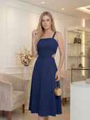 Vestido Longo Feminino com Cintura Solta Para Praia - Milena