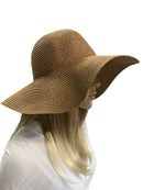 Chapéu floppy de praia palha sintética - Moda praia