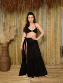 Saia Saida de Praia - de Amarrar com babado 4 Verão