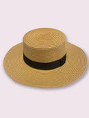 Chapéu paris aba média palha sintética - Praia sol