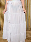 Saia Saida de Praia - de Amarrar com babado 4 Verão